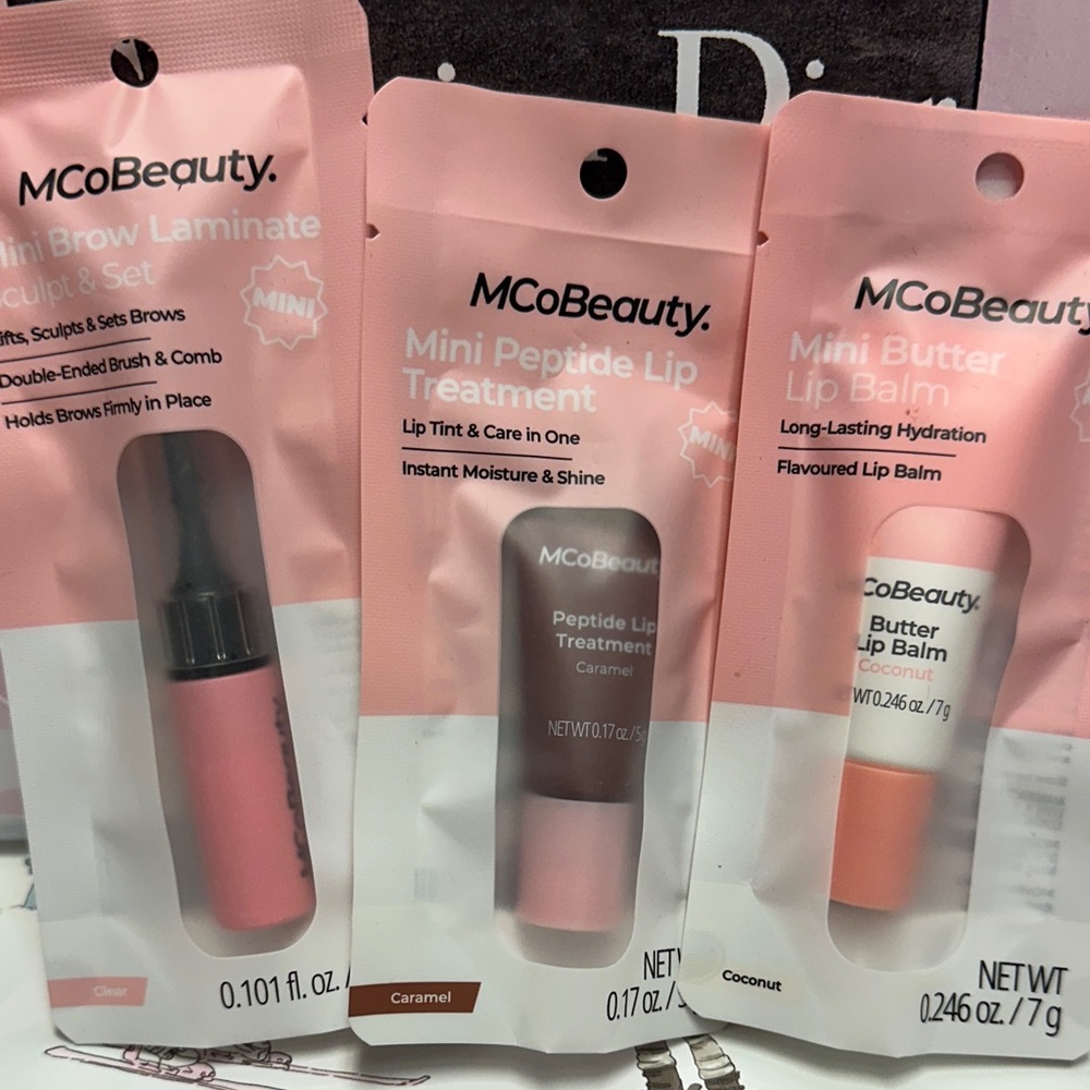 3 piece set MCoBeauty mini Brow and Lip Trio - bundle. 🆕